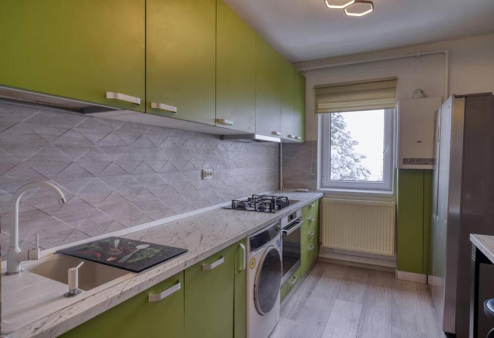 Central Luxury Apartment With City View Brassó Kültér fotó